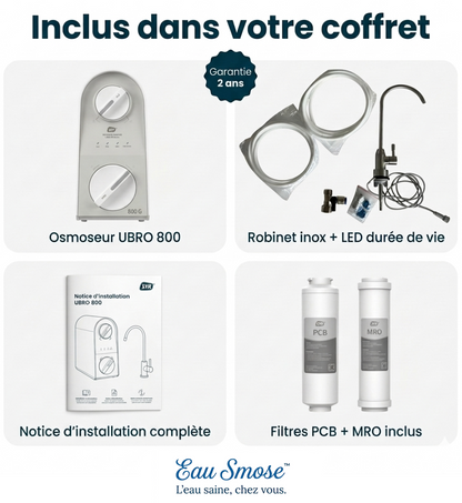 Osmoseur d’eau à flux direct – Filtration avancée avec reminéralisation